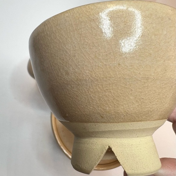 Vintage Hagi Ware Japanese Teapot and 3 Cups Handmade and Signed Studio Art - Picture 13 of 16